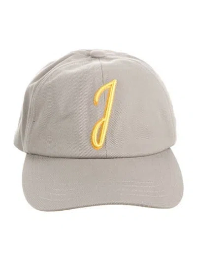 Pre-owned Jacquemus Embroidered Baseball Cap W/tags In Grey