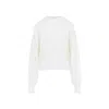 Jacquemus Long-sleeved Wool Blend Sweater In White