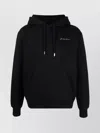 Jacquemus Embroidered Hooded Sweatshirt Kangaroo Pocket In Black