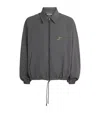 Jacquemus Hooded Jacket Elastic Cuffs Drawstring Hem In Grey