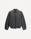 Jacquemus Hooded Jacket Elastic Cuffs Drawstring Hem In Grey