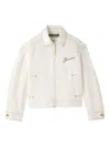 Jacquemus Denim Canvas Jacket Side Pockets In Metallic