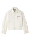 Jacquemus Denim Canvas Jacket Side Pockets In White