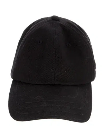 Pre-owned Jacquemus Embroidered Logo Hat In Black