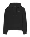 Jacquemus The Gros Grain Cropped Hooded Sweatshirt In Black