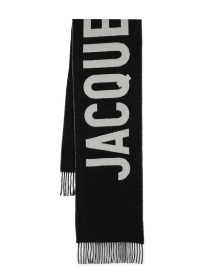 JACQUEMUS JACQUEMUS EMBROIDERED LOGO SCARF