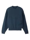 Jacquemus Embroidered-logo Sweatshirt In Blue
