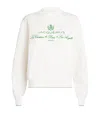 Jacquemus Womens Hotel Address White The Venice Embroidered-text Woven-knitted Top In White