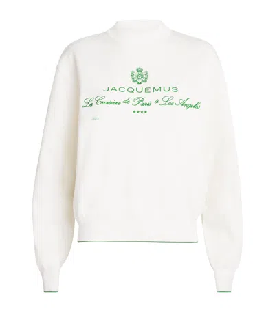 JACQUEMUS EMBROIDERED LOGO SWEATSHIRT