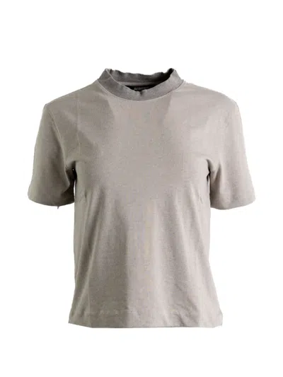 Jacquemus Embroidered T-shirt In Gray