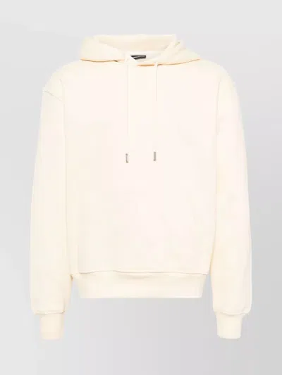 Jacquemus Embroidered Unisex Hooded Sweatshirt In Brown