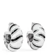 Jacquemus The Zebra Hoop Earrings With Rhinestones