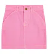 Jacquemus Enfant La Jupe De Nimes Denim Skirt In Pink