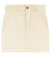 Jacquemus Enfant La Jupe De Nimes Denim Skirt In White