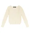 Jacquemus Enfant La Maille Pau Cotton And Linen Cardigan In White