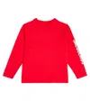 Jacquemus Enfant Le T-shirt Manches Longues Cotton T-shirt In Red