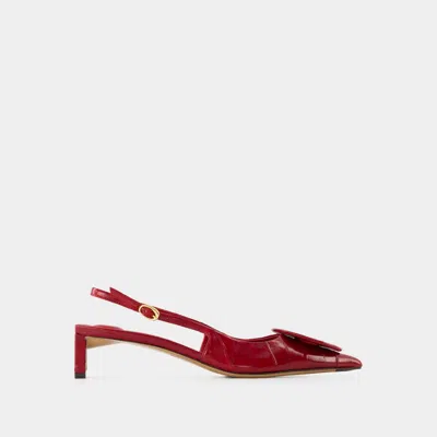 JACQUEMUS ESCARPINS LES SLINGBACKS DUELO B - JACQUEMUS - CUIR - ROUGE
