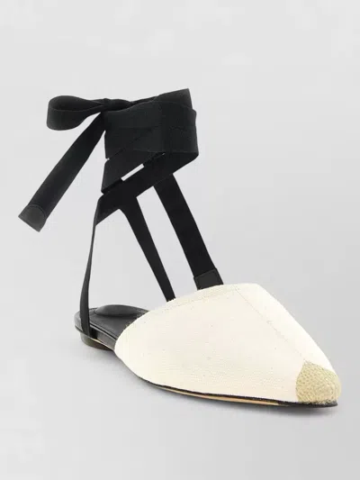 Jacquemus Espadrille Mules Pointed Toe Flat Sole In Black