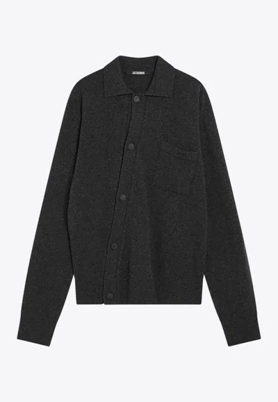 JACQUEMUS ESSENTIAL WOOL-BLEND CARDIGAN