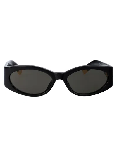 Jacquemus Black 'les Lunettes Ovalo' Sunglasses