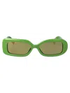 Jacquemus Les Lunettes Rond Carré Sunglasses In Green