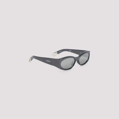 Jacquemus Eyewear Ovalo Sunglasses Unica In Burgundy