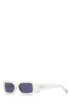 Jacquemus White La Casa 'les Lunettes Rond Carré' Sunglasses In White