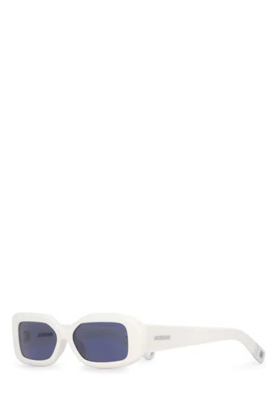 Jacquemus White La Casa 'les Lunettes Rond Carré' Sunglasses