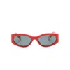 Jacquemus The Ovalo Logo Sunglasses