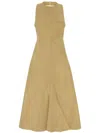 Jacquemus Favola Midi Panel Sleeveless Dress In Neutrals