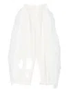 Jacquemus Feather-trim Trousers In White