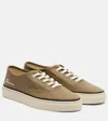 Jacquemus Cotton Low-top Sneakers With Embroidered Logo In Green