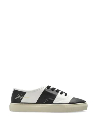 Jacquemus Les Fefe Canvas Sneakers In Black