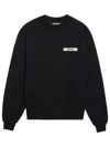 Jacquemus Le Sweatshirt Gros Grain Sweatshirt In Black