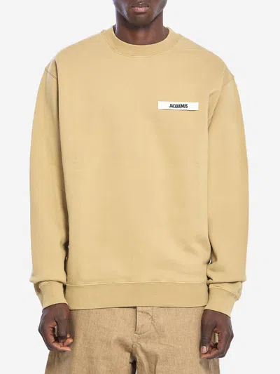 Jacquemus Gros Grain Sweater In Brown