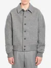 Jacquemus Long Sleeve Casual Jacket In Gray