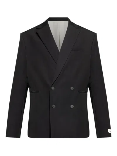JACQUEMUS FERNANDO DOUBLE-BREASTED PADDED-SHOULDER BLAZER