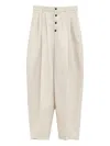 Jacquemus Hose Fernando Aus Wolle Und Leinen In Neutrals