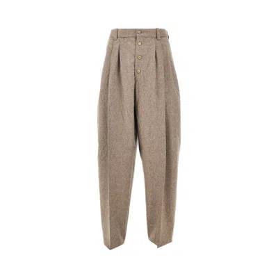 Jacquemus 'fernando' Wool Pants In Beige