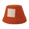 Jacquemus Ficiu Bucket Hat In Orange