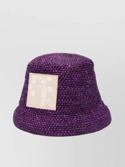 Jacquemus Le Bob Ficiu Bucket Hat In Purple