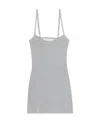 Jacquemus Fiesta Glitter Dress In Gray