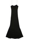 Jacquemus Fine-knit Maxi Dress In Black