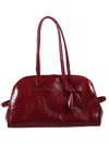 Jacquemus Le Petit Turismo Leather Top Handle Bowling Bag In Red