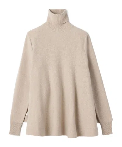 Jacquemus Fiocco Turtleneck Sweater In Neutral