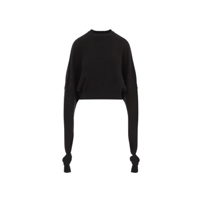 Jacquemus Wool Crewneck Sweater In Brown