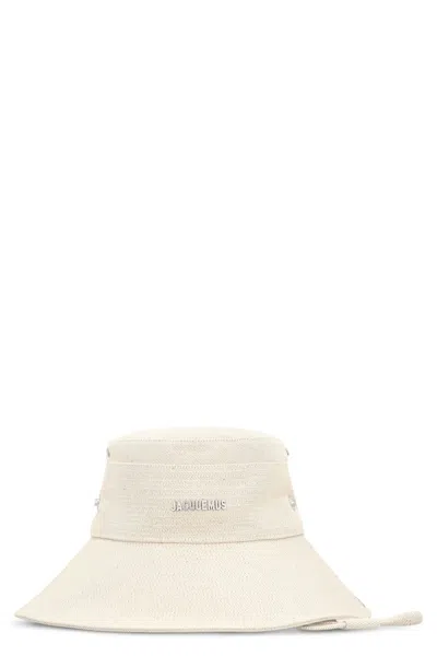 Jacquemus Fisherman Hat With Logo In Neutral