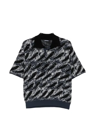 Jacquemus The Poisson Polo Shirt In Black