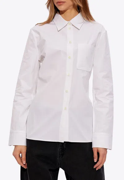 Jacquemus Fitted Backless Shirt In White