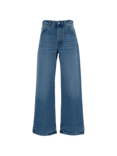 Jacquemus Straight-leg Denim Jeans With Five-pocket Styling In Blue